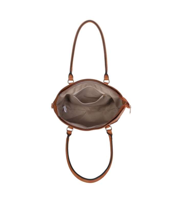 T11746 - Bolso bandolera rectangular para mujer con grandes asas para llevar al hombro