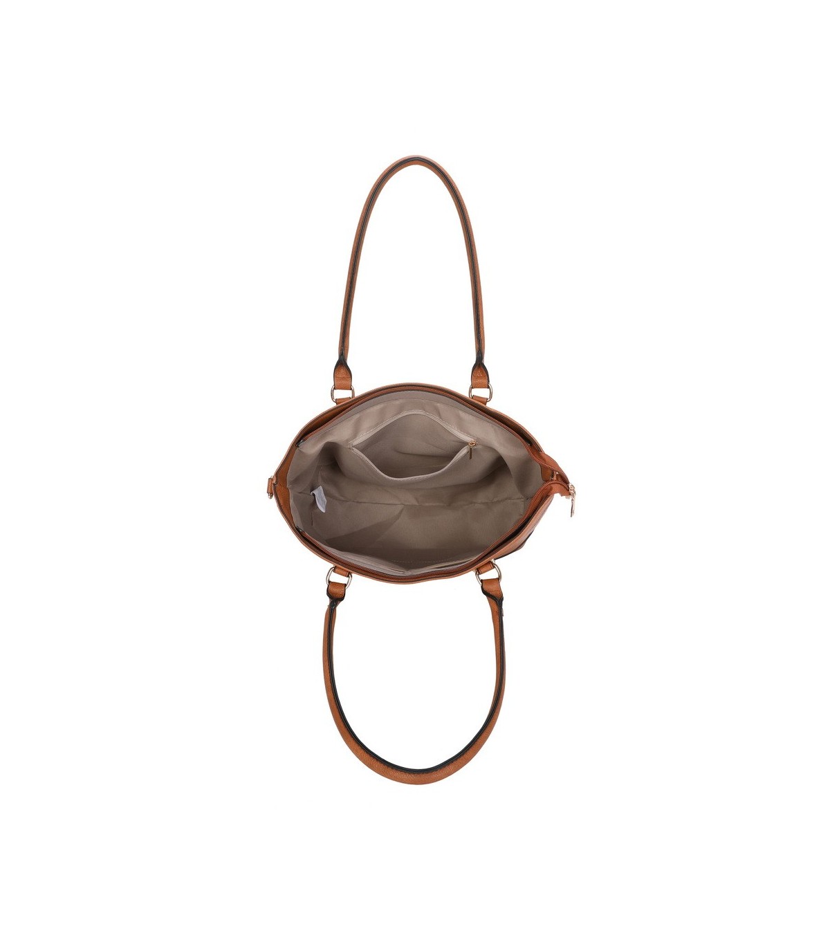 T11746 - Bolso bandolera rectangular para mujer con grandes asas para llevar al hombro