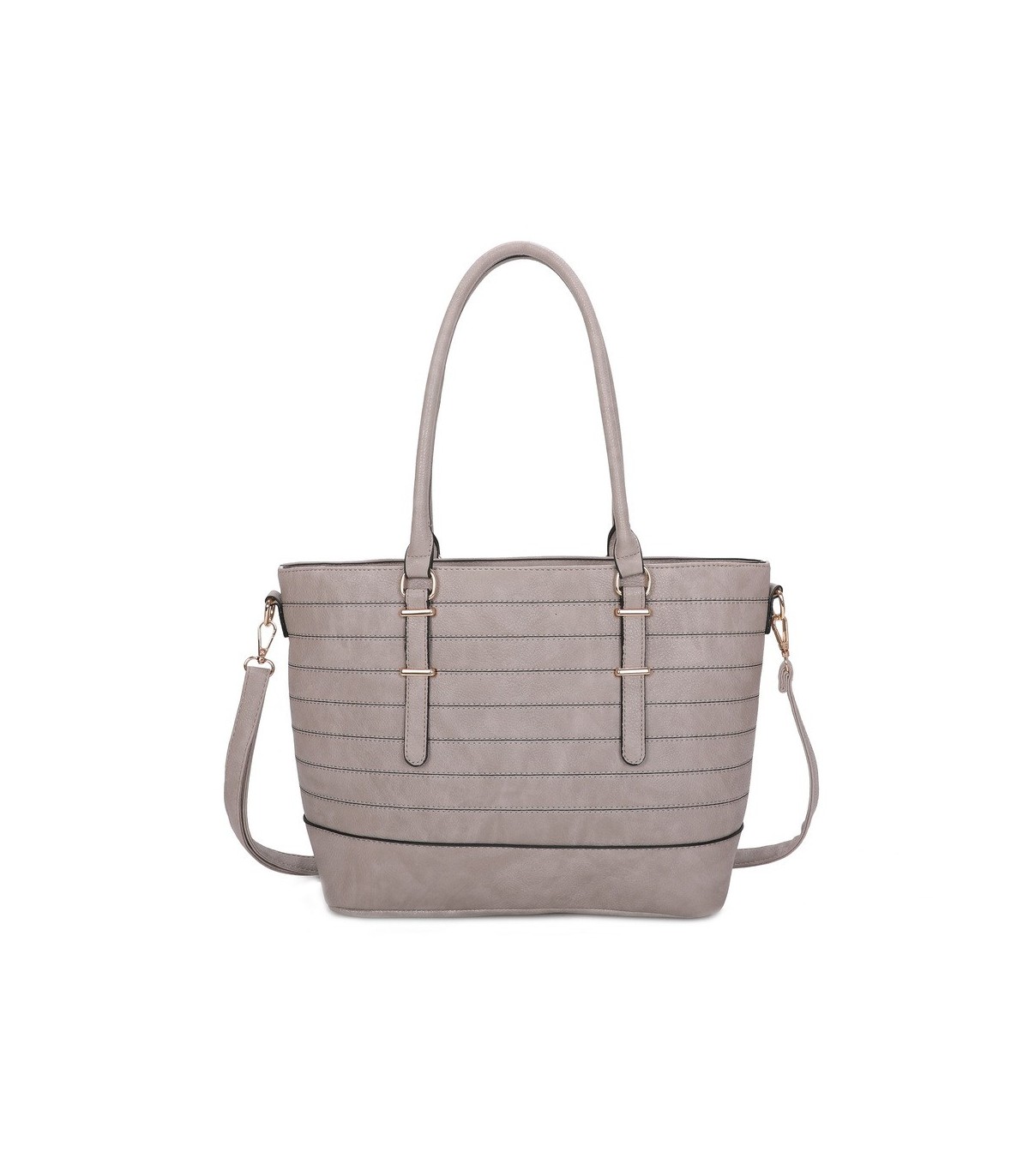 T11746 - Bolso bandolera rectangular para mujer con grandes asas para llevar al hombro