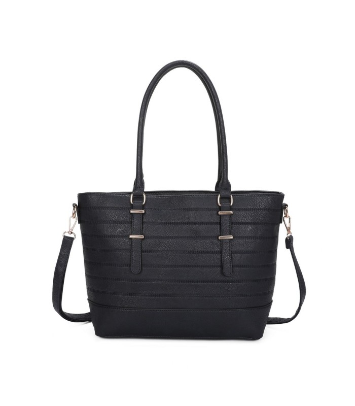 T11746 - Bolso bandolera rectangular para mujer con grandes asas para llevar al hombro