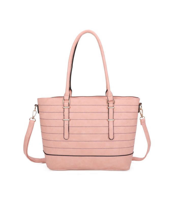 T11746 - Bolso bandolera rectangular para mujer con grandes asas para llevar al hombro