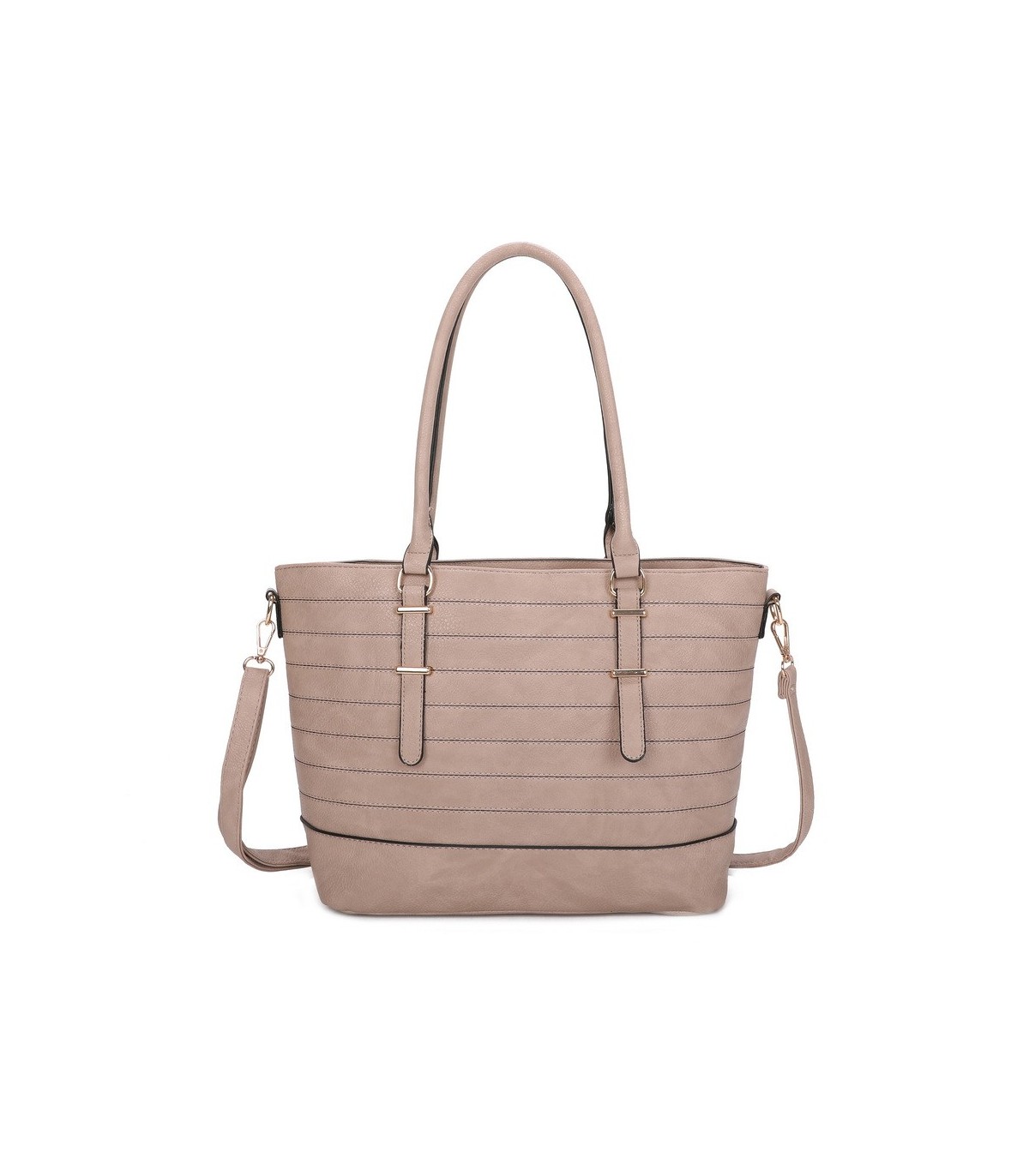 T11746 - Bolso bandolera rectangular para mujer con grandes asas para llevar al hombro