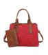T11726 - Bolso de mano con bandolera y monedero marrón quitable