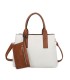 T11726 - Bolso de mano con bandolera y monedero marrón quitable
