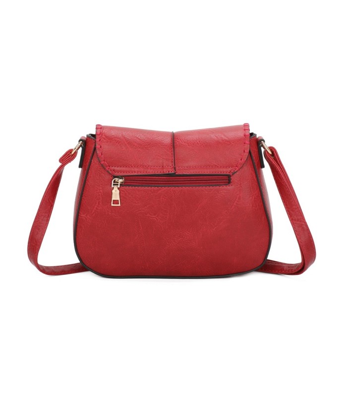 T11711 - Bolso bandolera larga con bolsillo trasero