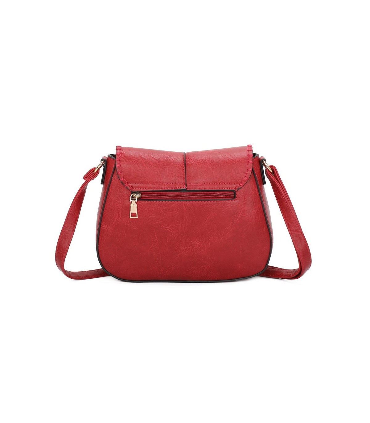 T11711 - Bolso bandolera larga con bolsillo trasero
