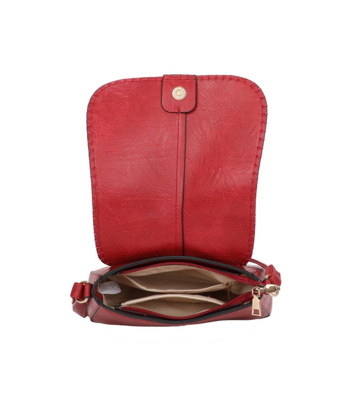 T11711 - Bolso bandolera larga con bolsillo trasero
