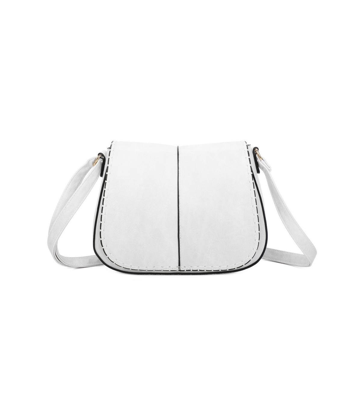 T11711 - Bolso bandolera larga con bolsillo trasero