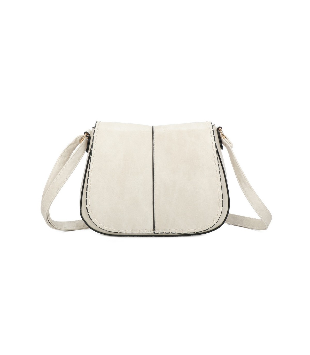 T11711 - Bolso bandolera larga con bolsillo trasero
