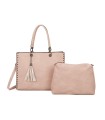 T11702 - Bolso cuadrado con borla y tachuelas