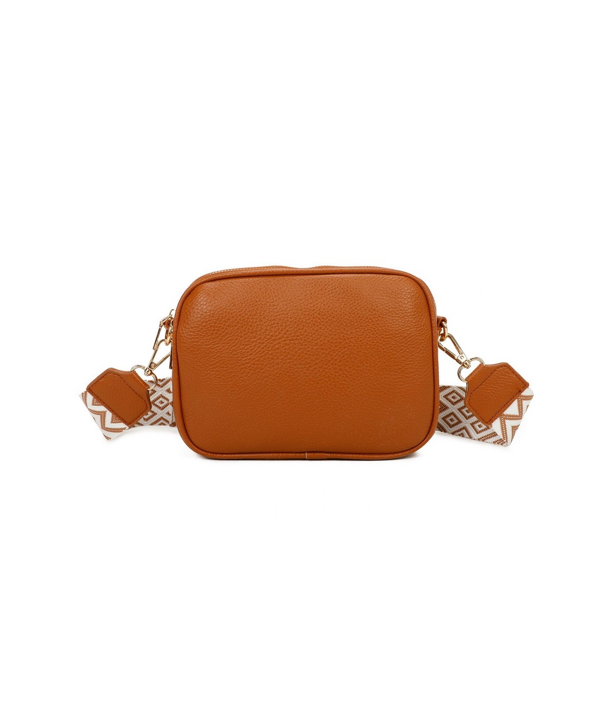 T11696 - Bolso rectangular bandolera con rayas