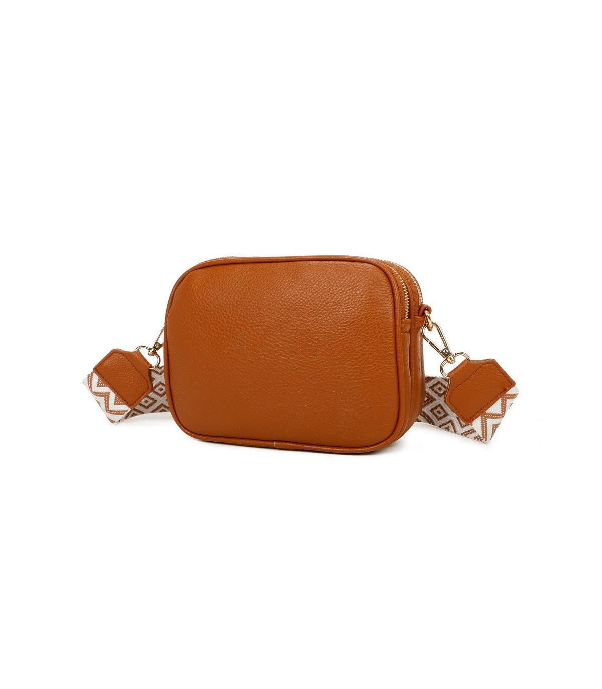T11696 - Bolso rectangular bandolera con rayas