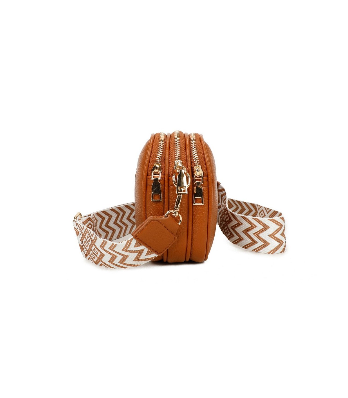 T11696 - Bolso rectangular bandolera con rayas
