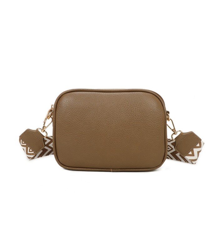 T11696 - Bolso rectangular bandolera con rayas