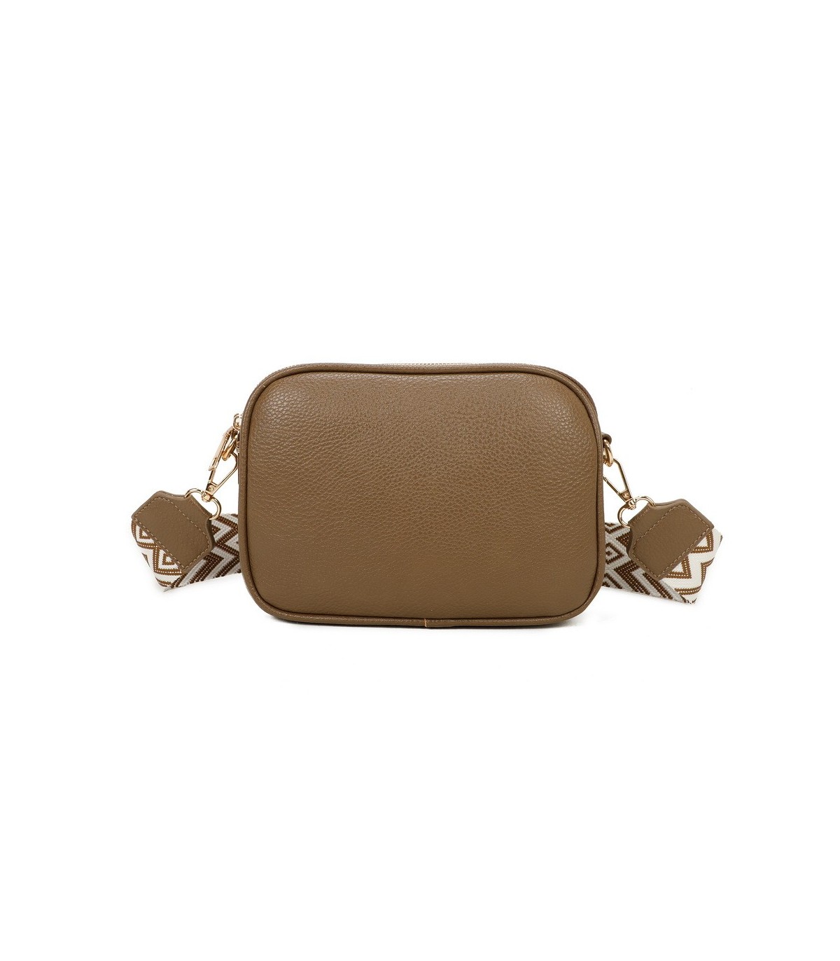 T11696 - Bolso rectangular bandolera con rayas