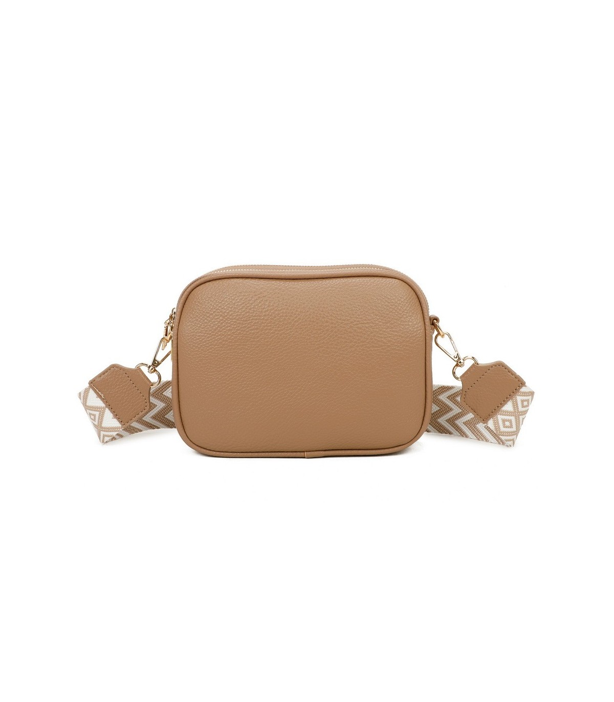 T11696 - Bolso rectangular bandolera con rayas