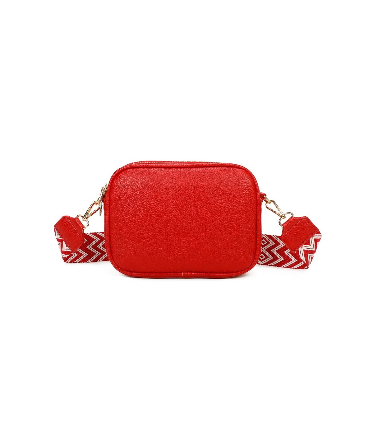 T11696 - Bolso rectangular bandolera con rayas