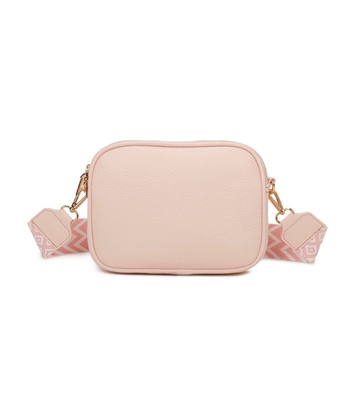 T11696 - Bolso rectangular bandolera con rayas