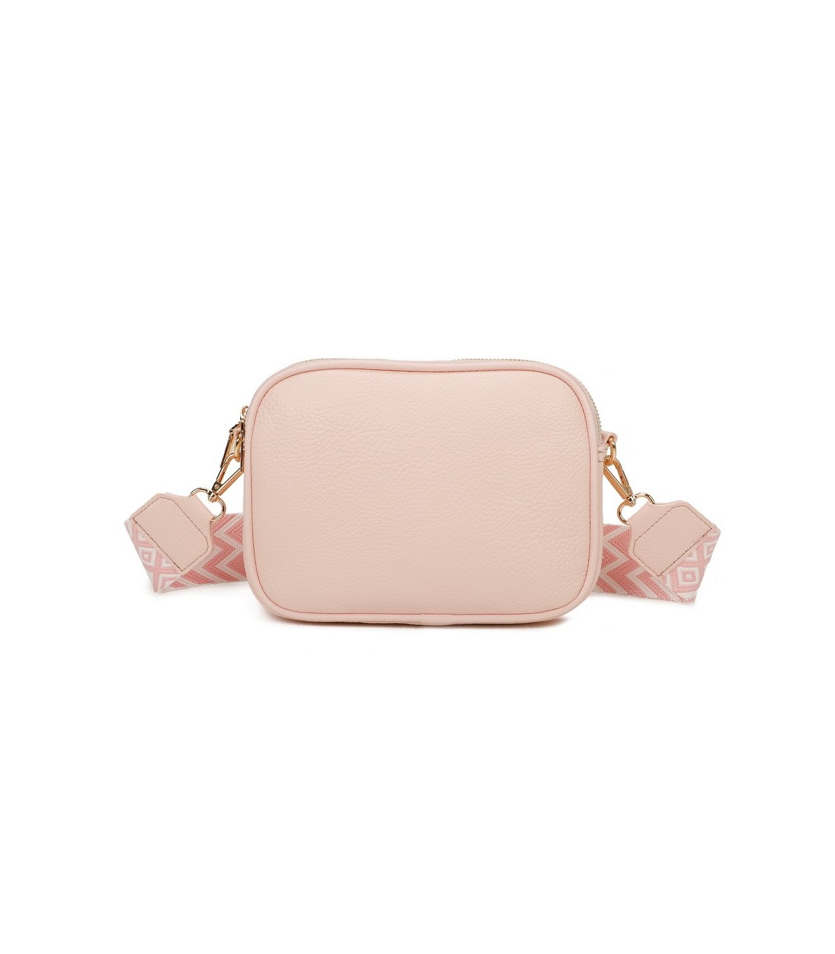 T11696 - Bolso rectangular bandolera con rayas