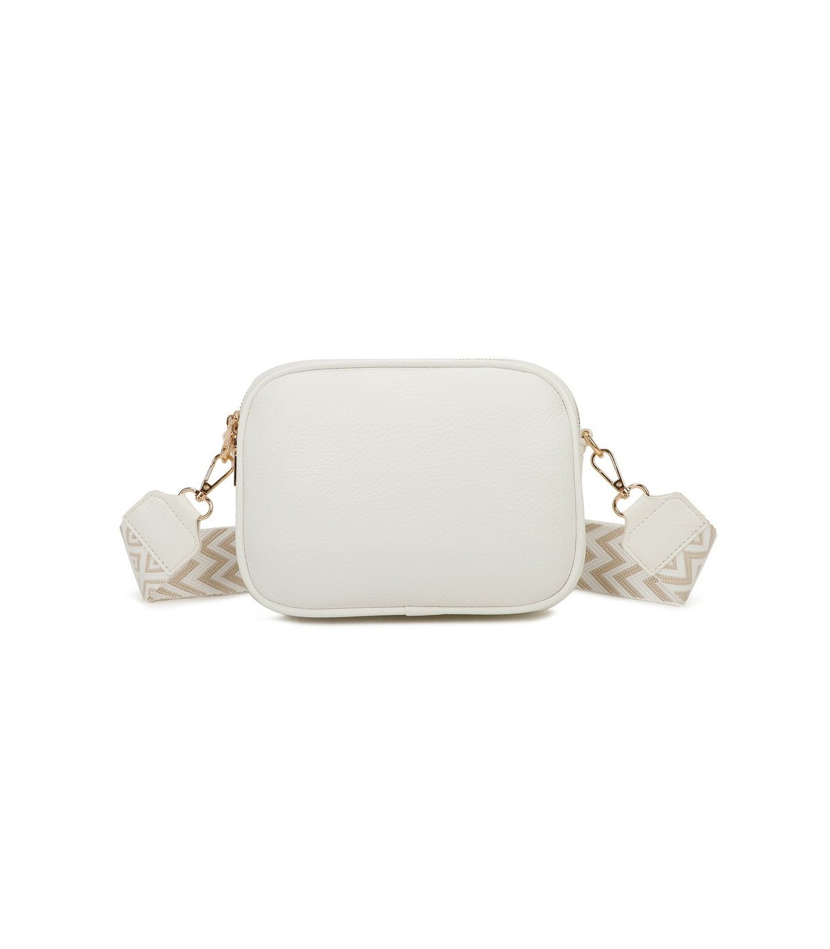 T11696 - Bolso rectangular bandolera con rayas