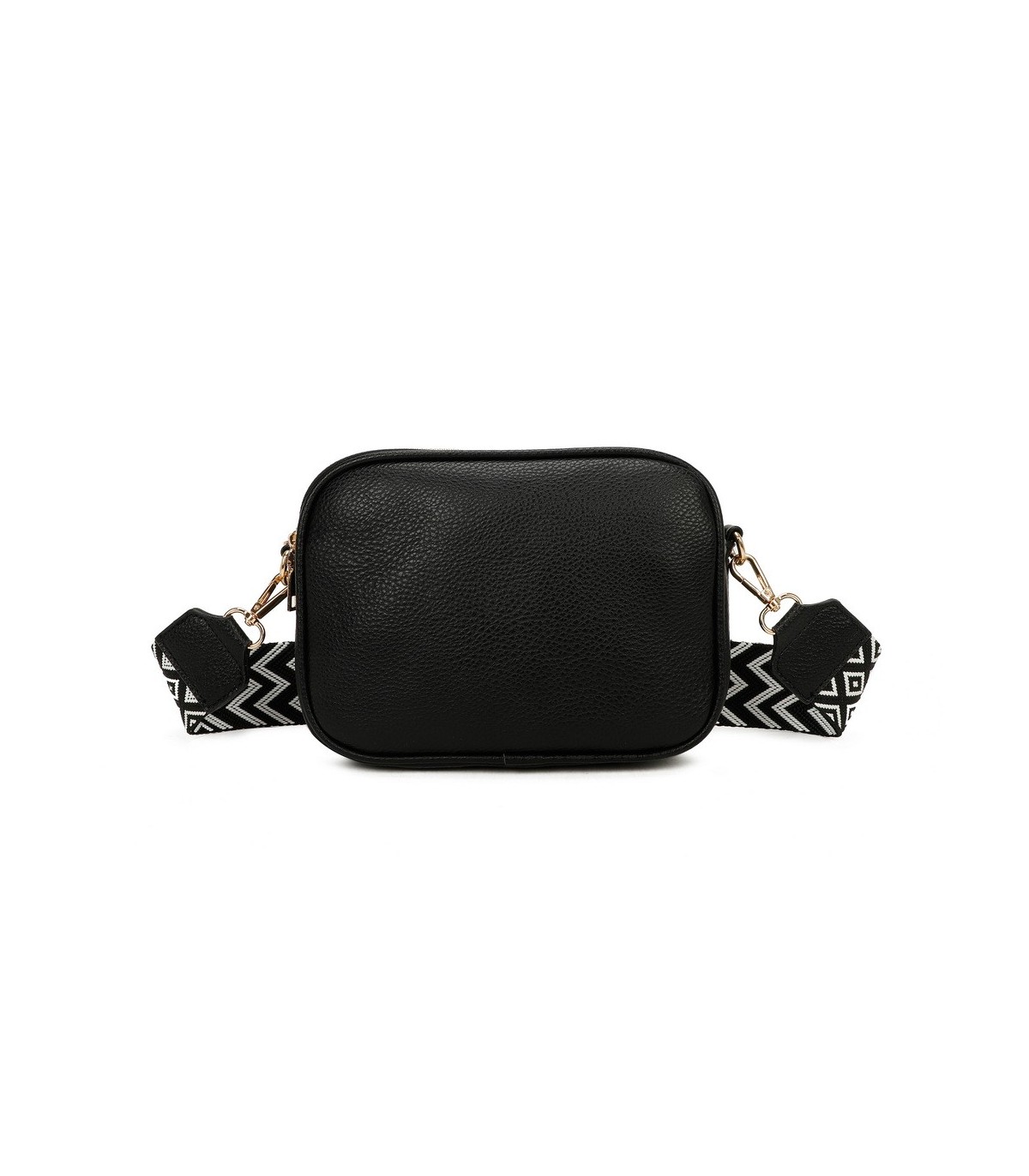T11696 - Bolso rectangular bandolera con rayas