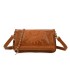 T11523 - Bolso con bordado de sol y bandolera trenzada de metal
