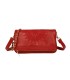 T11523 - Bolso con bordado de sol y bandolera trenzada de metal