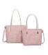 T11753 - Bolso conjunto con bandolera y textura ajedrezada