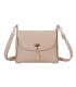 T11768 - Bolso pequeño con adorno de pluma dorada