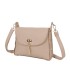 T11768 - Bolso pequeño con adorno de pluma dorada