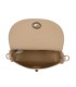 T11768 - Bolso pequeño con adorno de pluma dorada