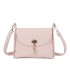 T11768 - Bolso pequeño con adorno de pluma dorada