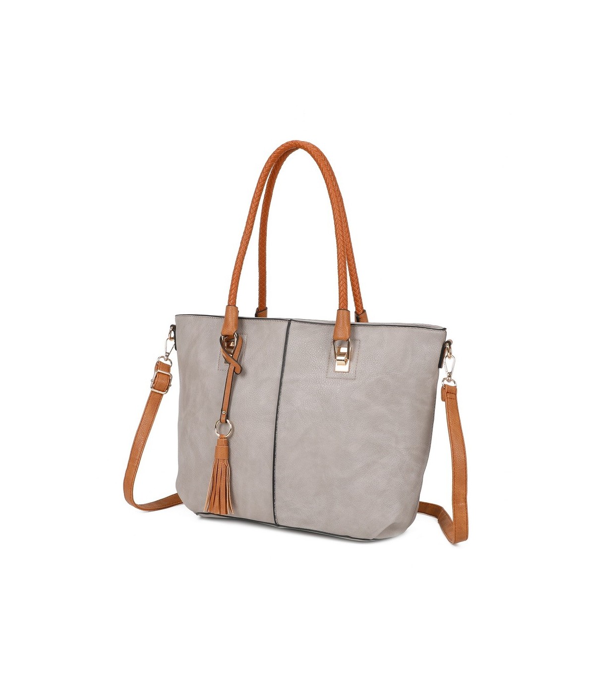 T11747 - Bolso con borla decorativa y apto para llevar en el hombro