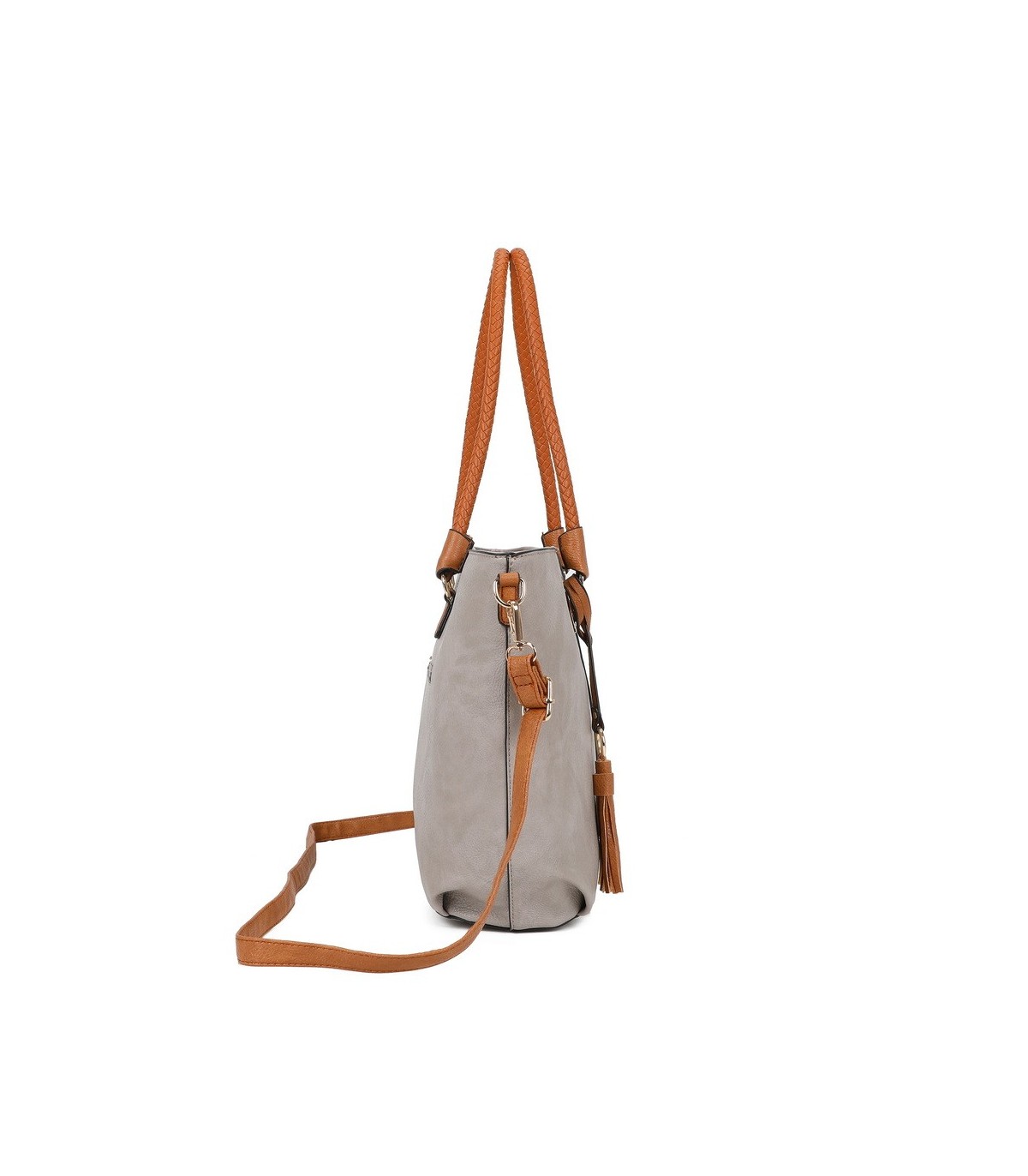 T11747 - Bolso con borla decorativa y apto para llevar en el hombro