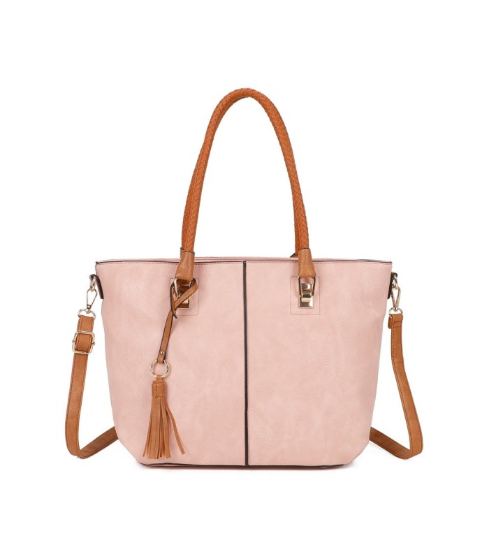 T11747 - Bolso con borla decorativa y apto para llevar en el hombro