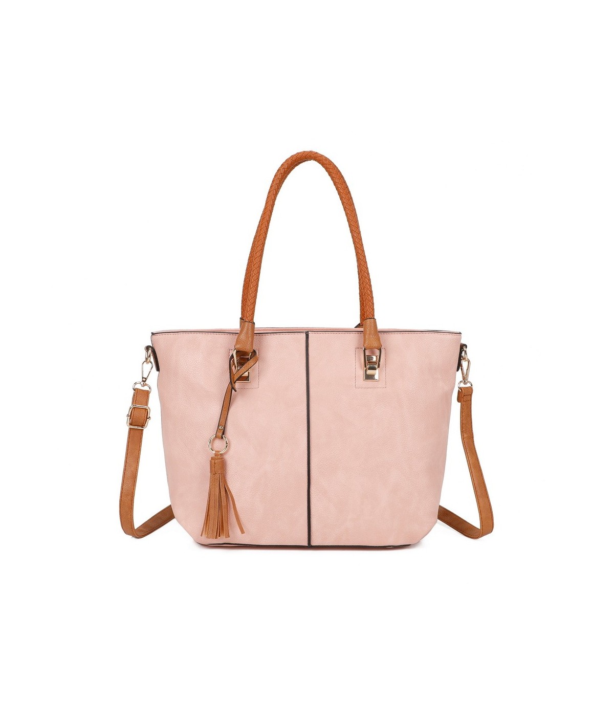 T11747 - Bolso con borla decorativa y apto para llevar en el hombro
