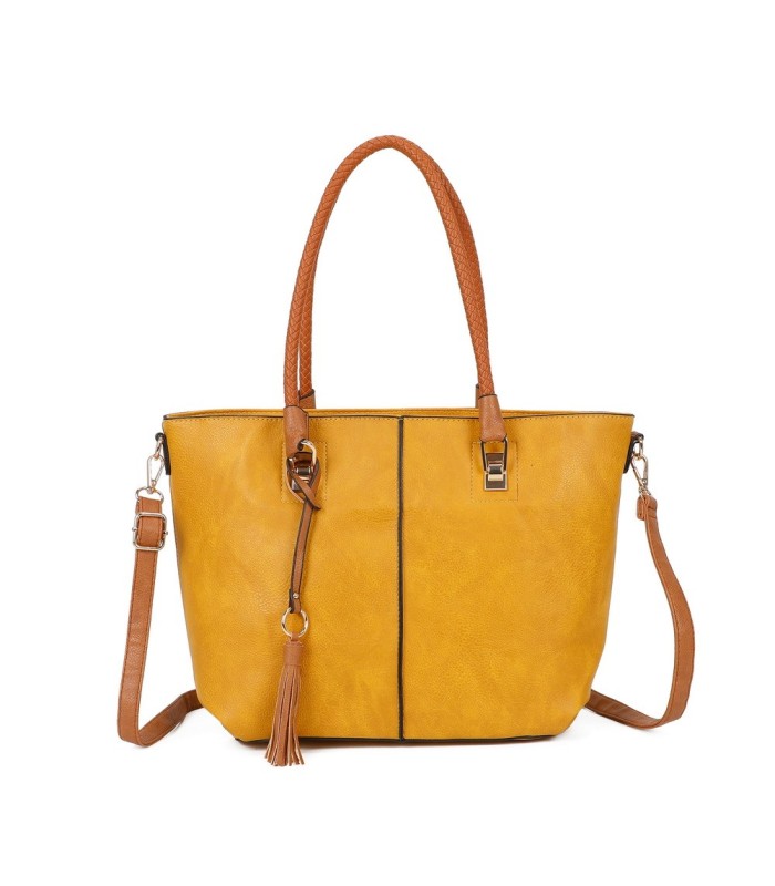 T11747 - Bolso con borla decorativa y apto para llevar en el hombro