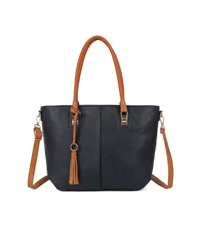 T11747 - Bolso con borla decorativa y apto para llevar en el hombro