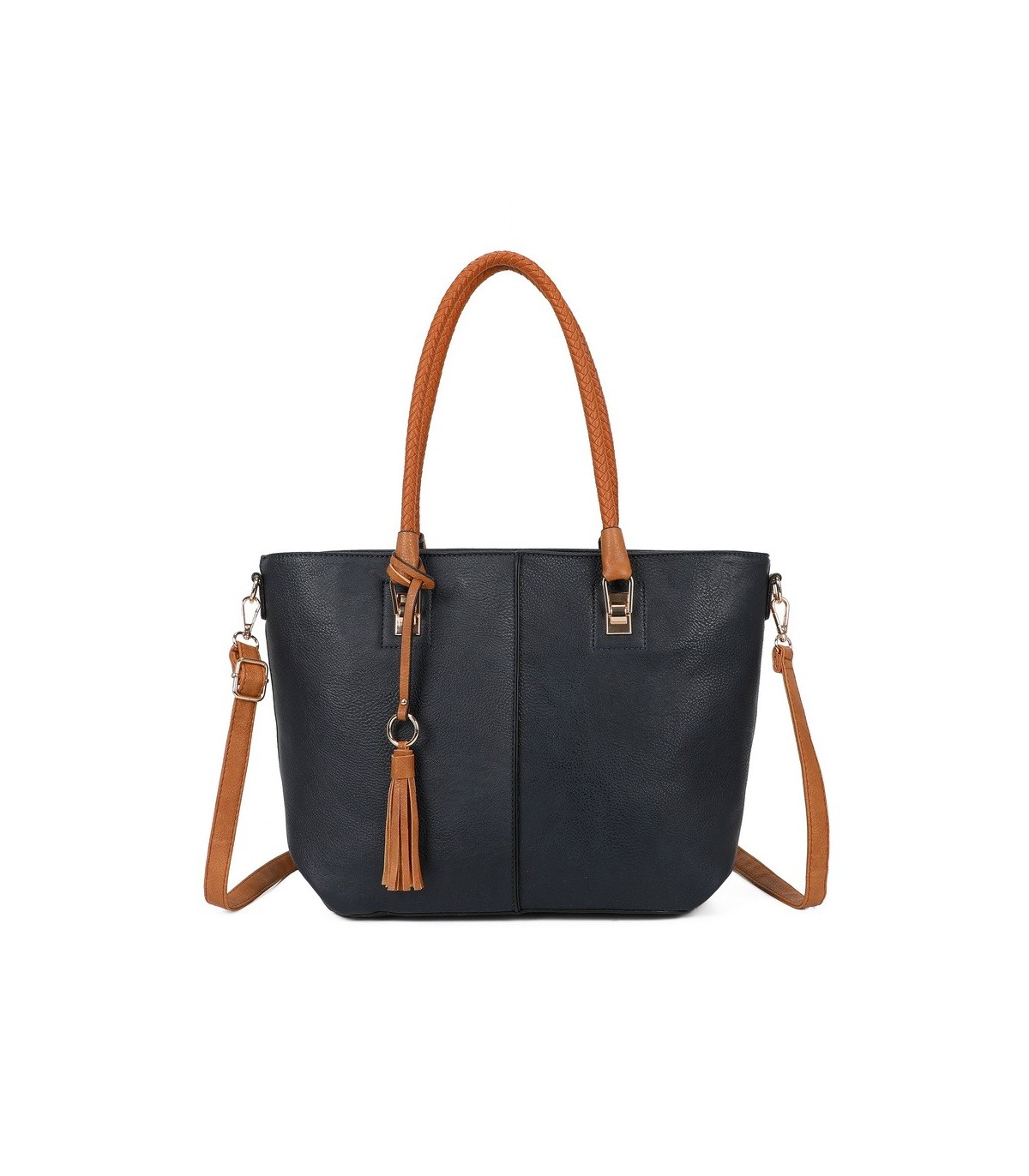 T11747 - Bolso con borla decorativa y apto para llevar en el hombro