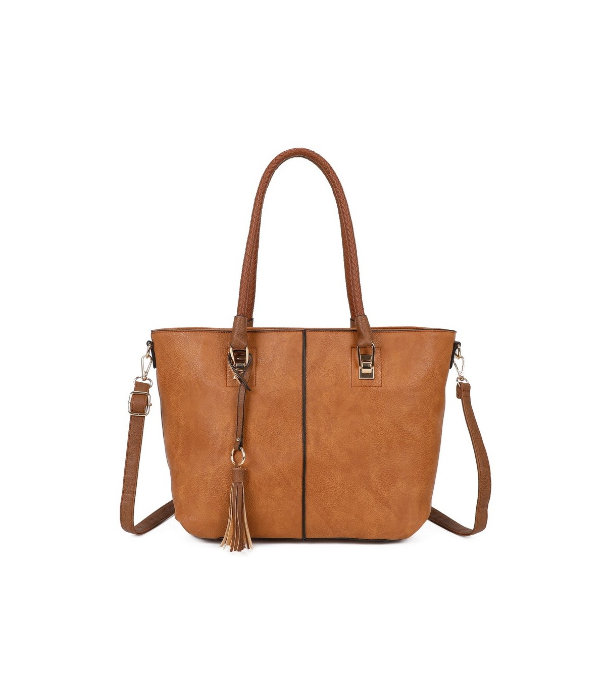 T11747 - Bolso con borla decorativa y apto para llevar en el hombro