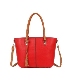 T11747 - Bolso con borla decorativa y apto para llevar en el hombro
