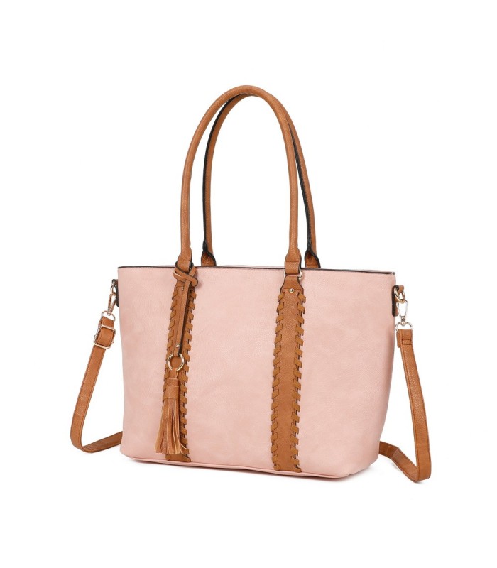 T11748 - Bolso con adorno trenzado y borla