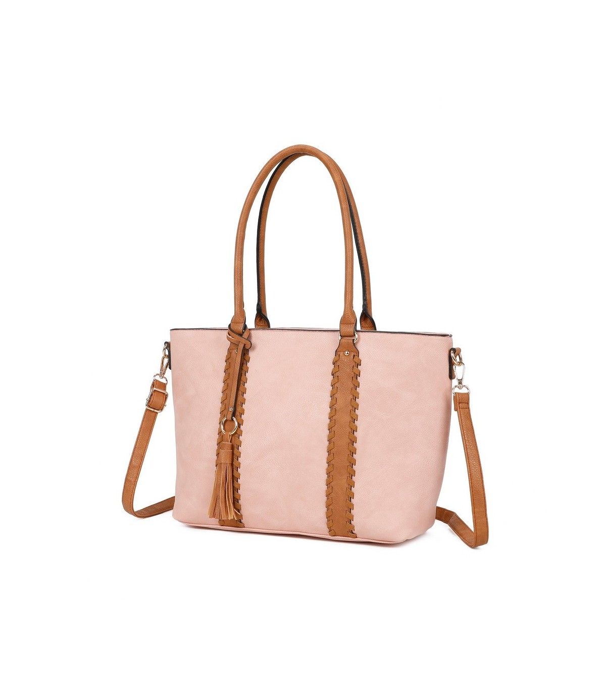 T11748 - Bolso con adorno trenzado y borla