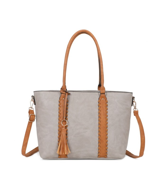 T11748 - Bolso con adorno trenzado y borla