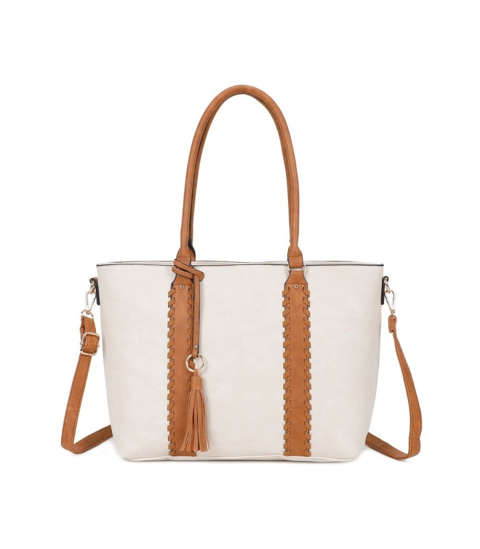 T11748 - Bolso con adorno trenzado y borla