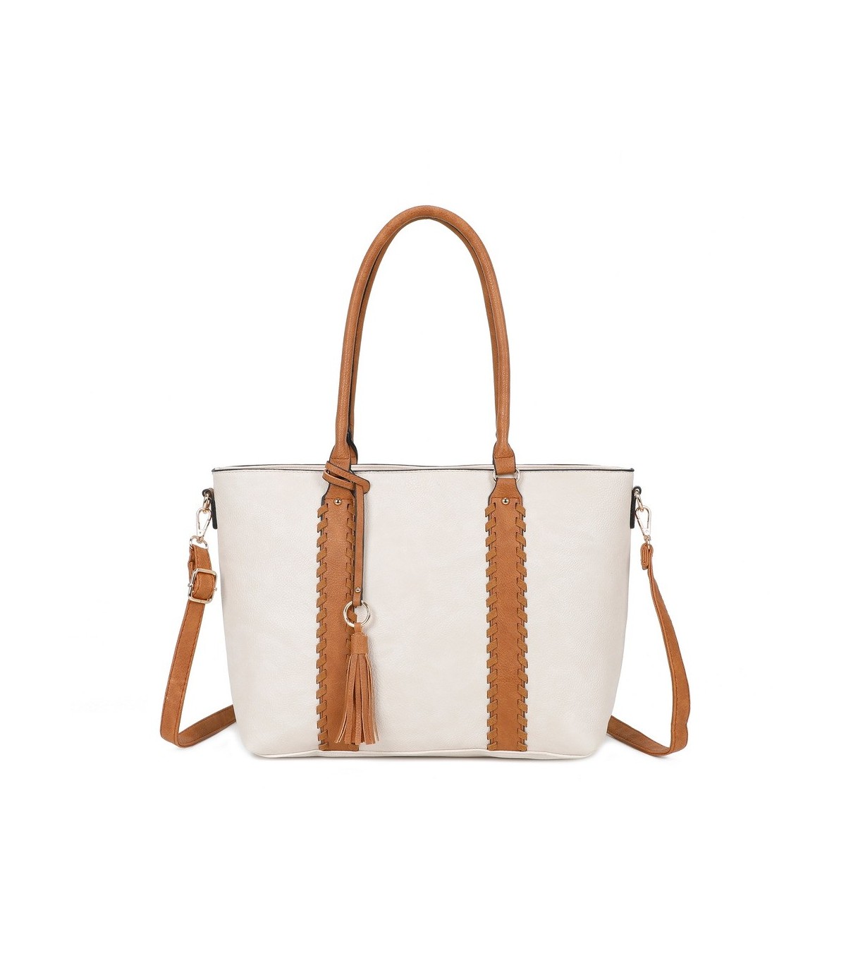 T11748 - Bolso con adorno trenzado y borla