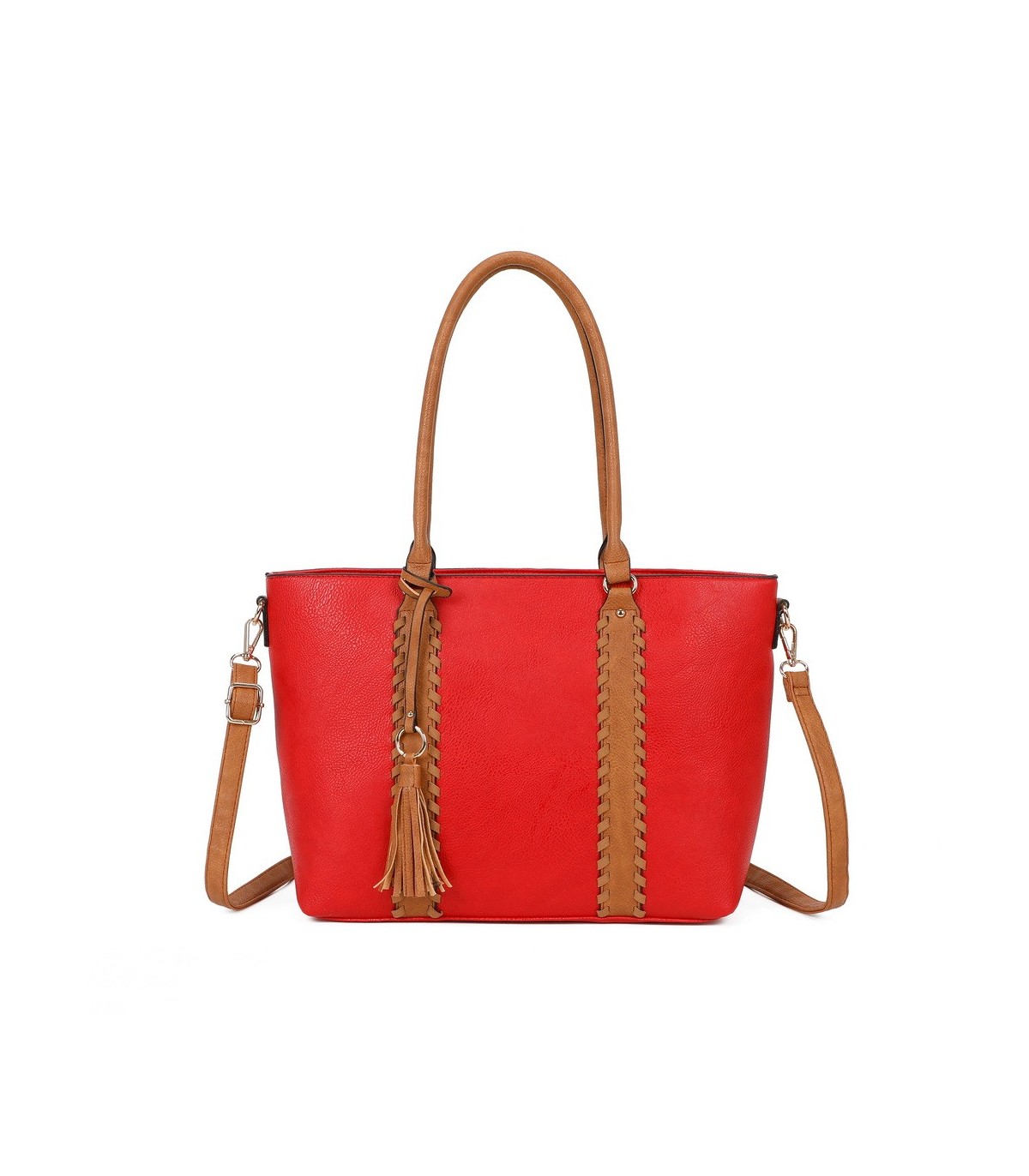 T11748 - Bolso con adorno trenzado y borla