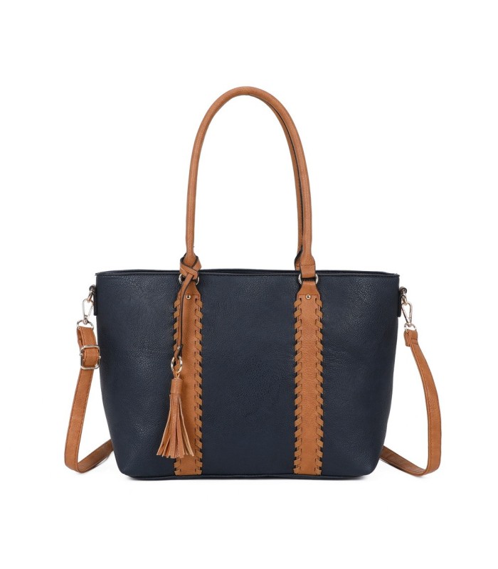 T11748 - Bolso con adorno trenzado y borla