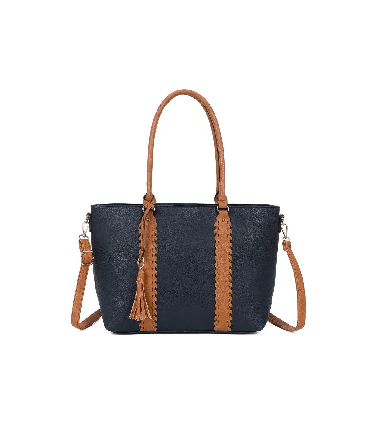 T11748 - Bolso con adorno trenzado y borla