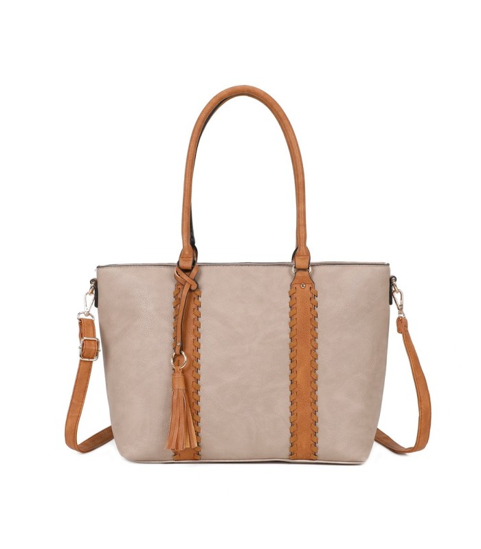 T11748 - Bolso con adorno trenzado y borla